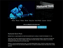 Tablet Screenshot of nathanieldavismusic.com